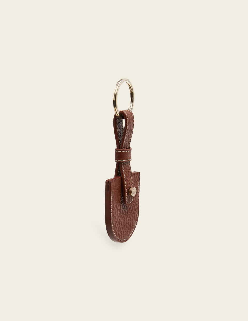 Airy Keyring Leather Cognac