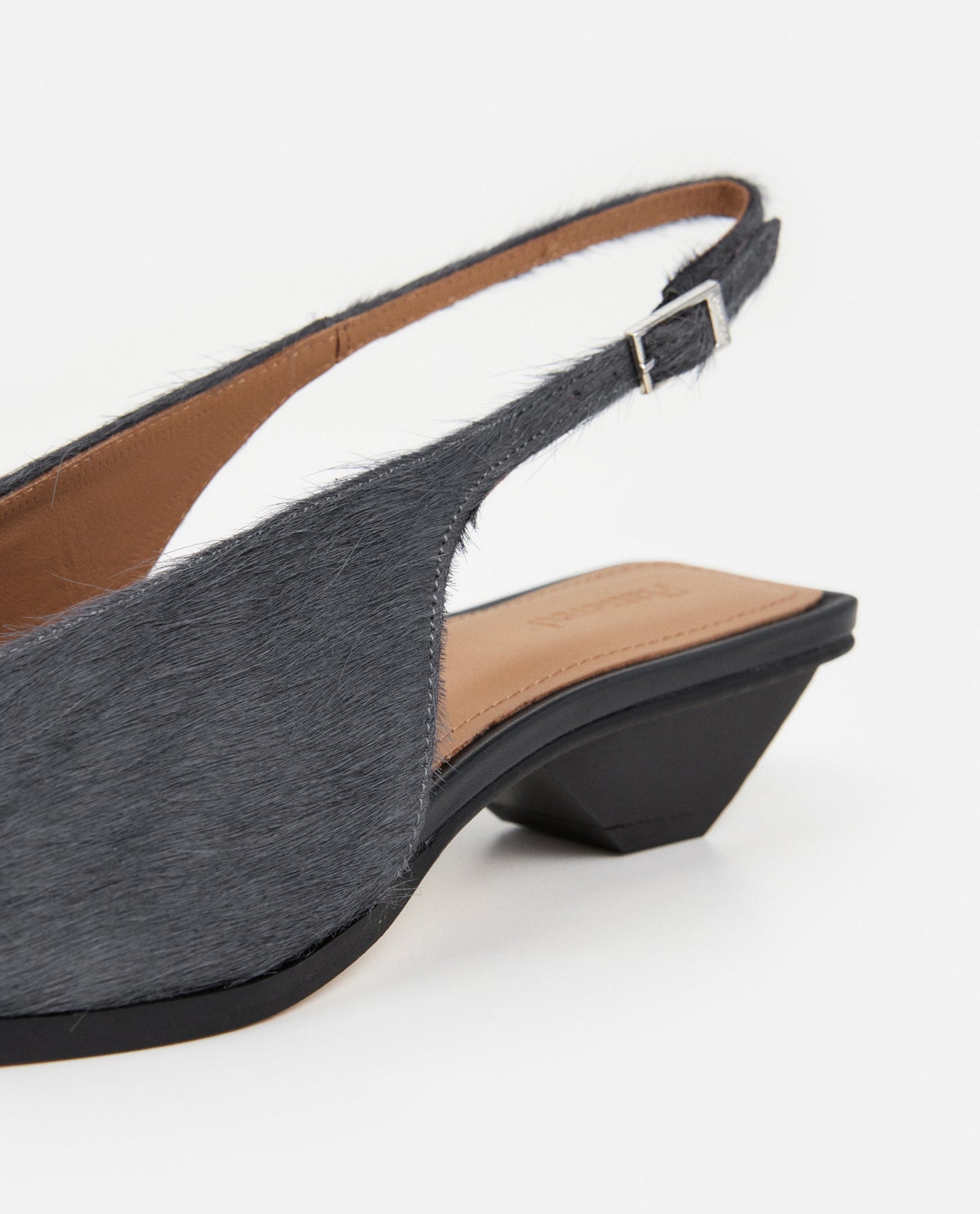 Avalon Leather Hair Stone Grey