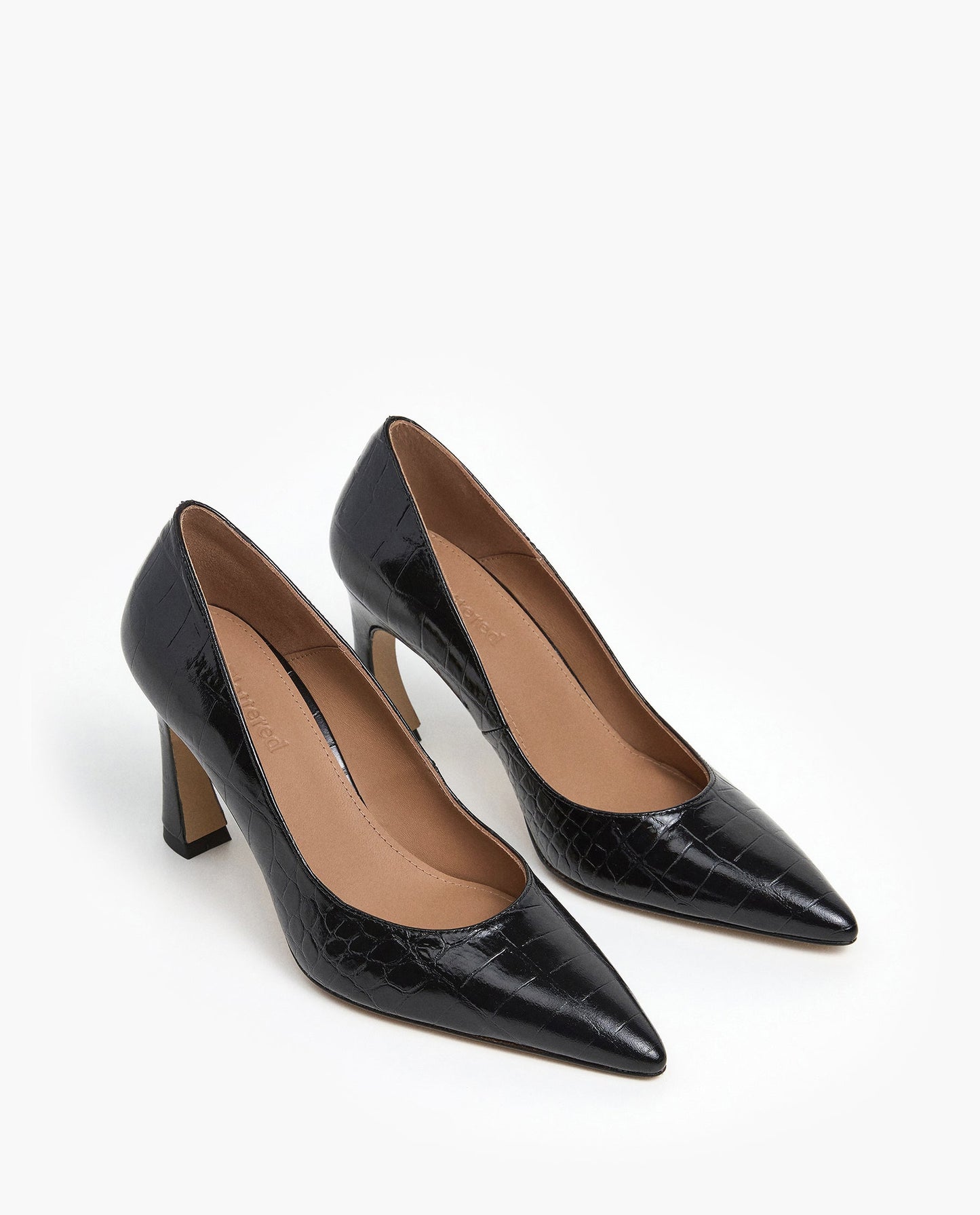 Leonie Leather Black Croco