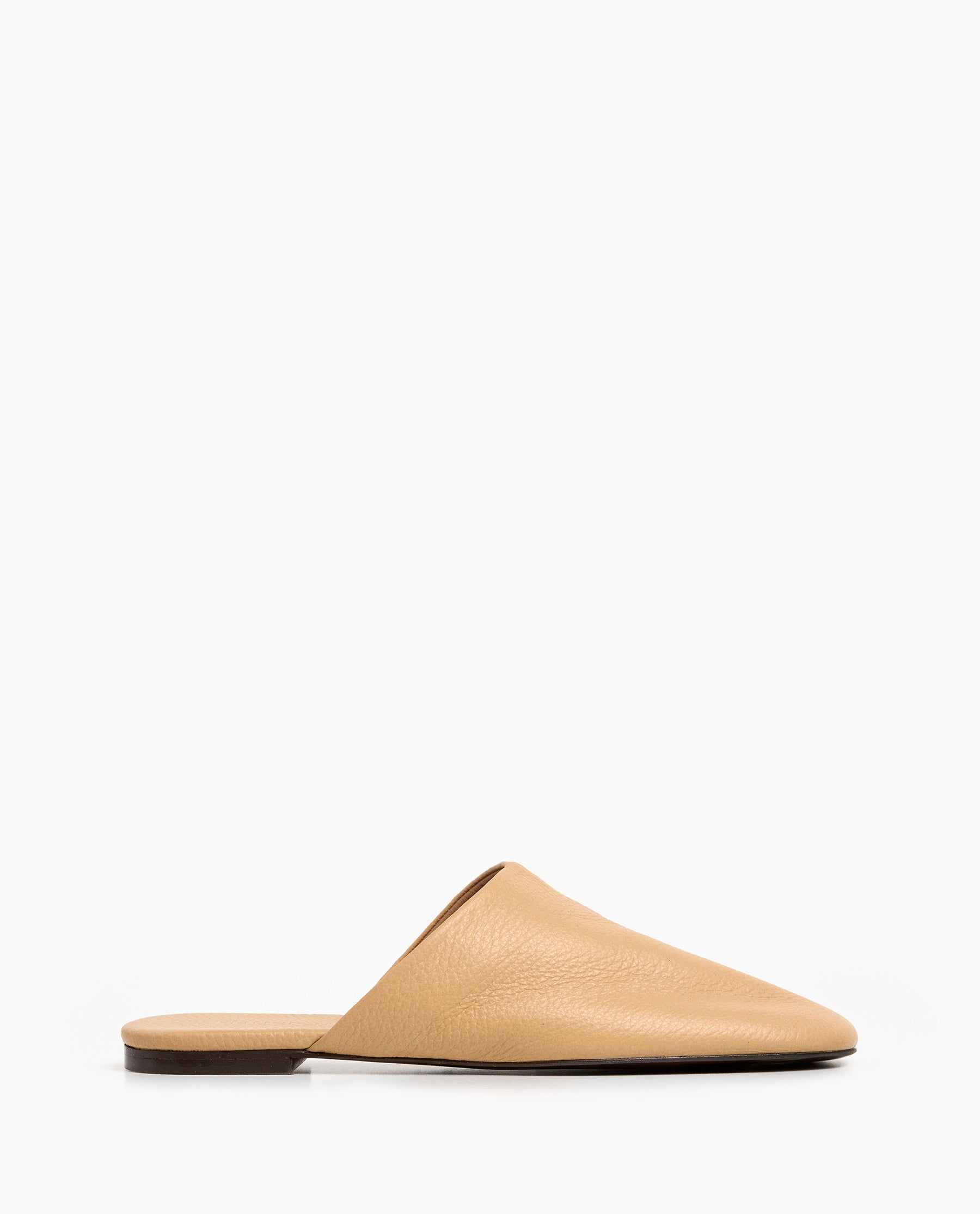 Maurine Grained Leather Biscotti
