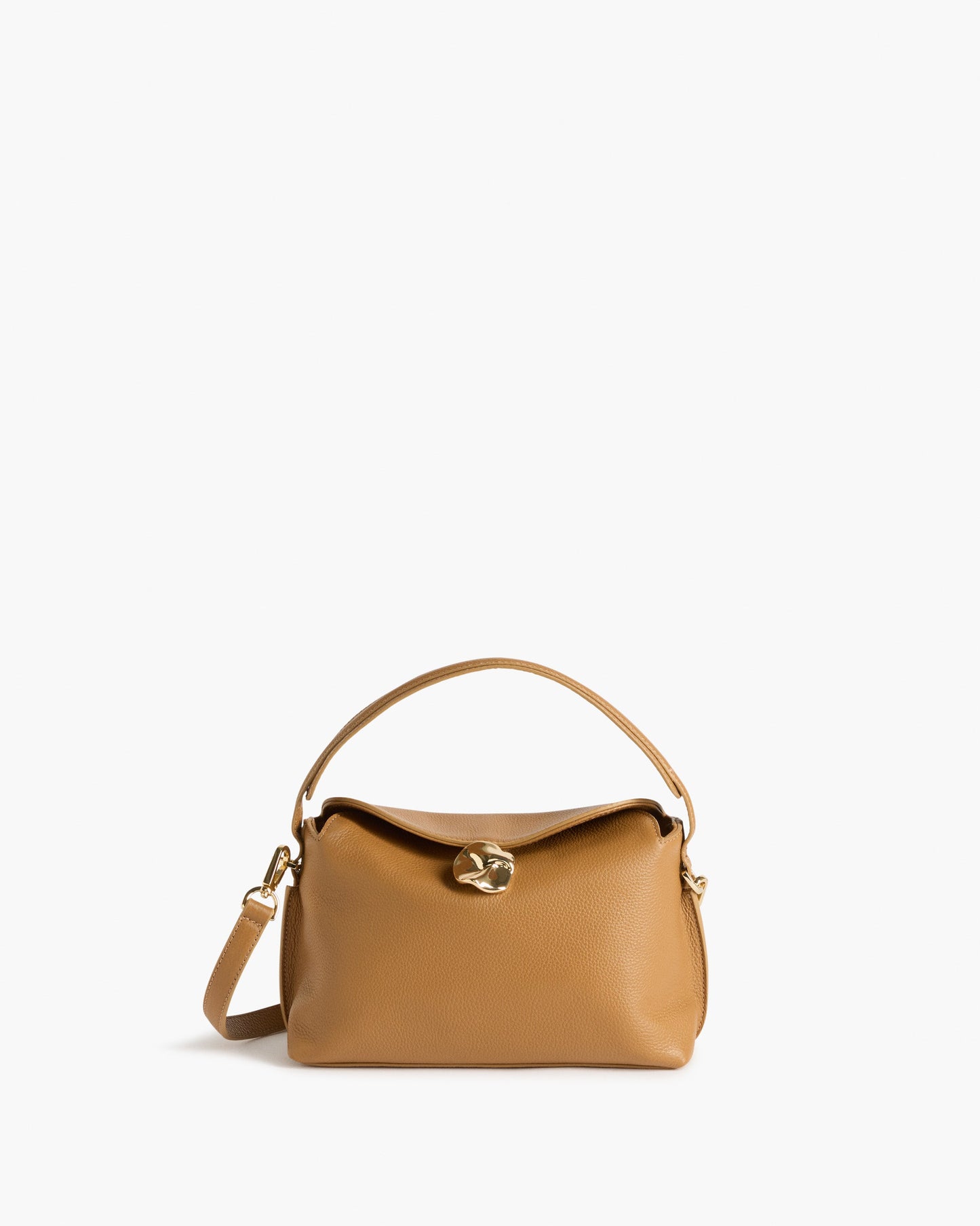 Hanna Mini Bag Grained Leather Cognac