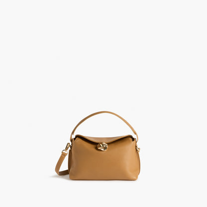 Hanna Mini Bag Grained Leather Cognac