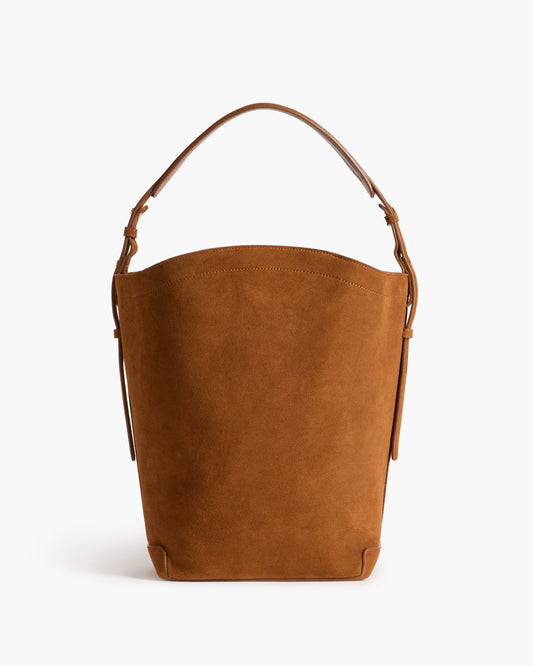 Joyce Handbag Suede Bourbon