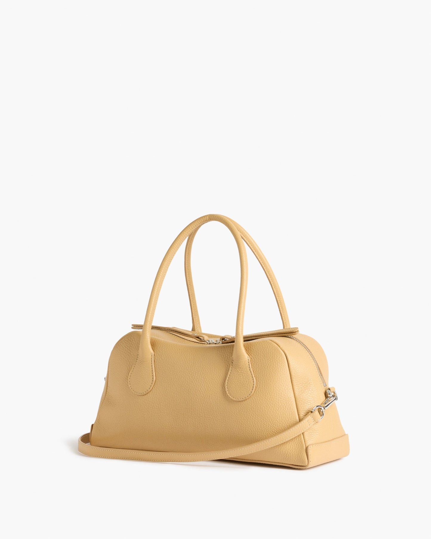 Leia Shoulder Bag Grained Leather Biscotti