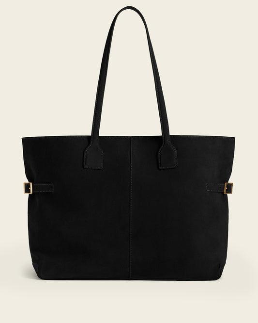 Lesley Tote Bag Suede Black