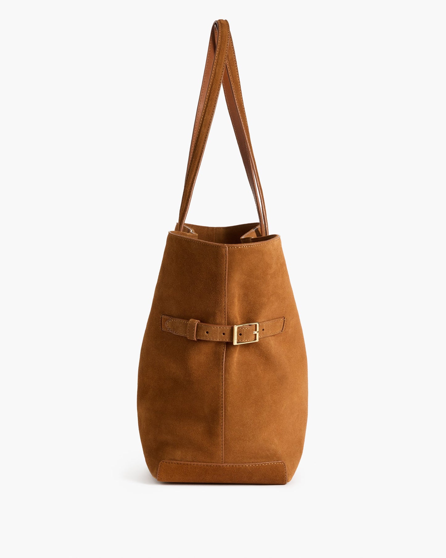 Lesley Tote Bag Suede Bourbon