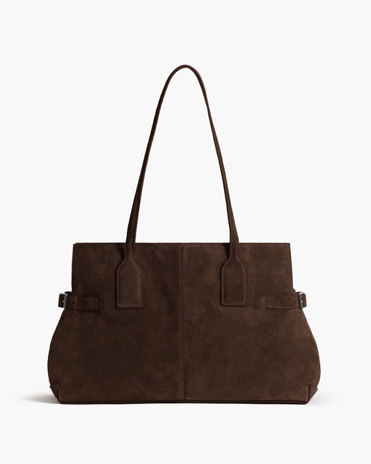 Lisa Bowler Bag Suede Chocolate