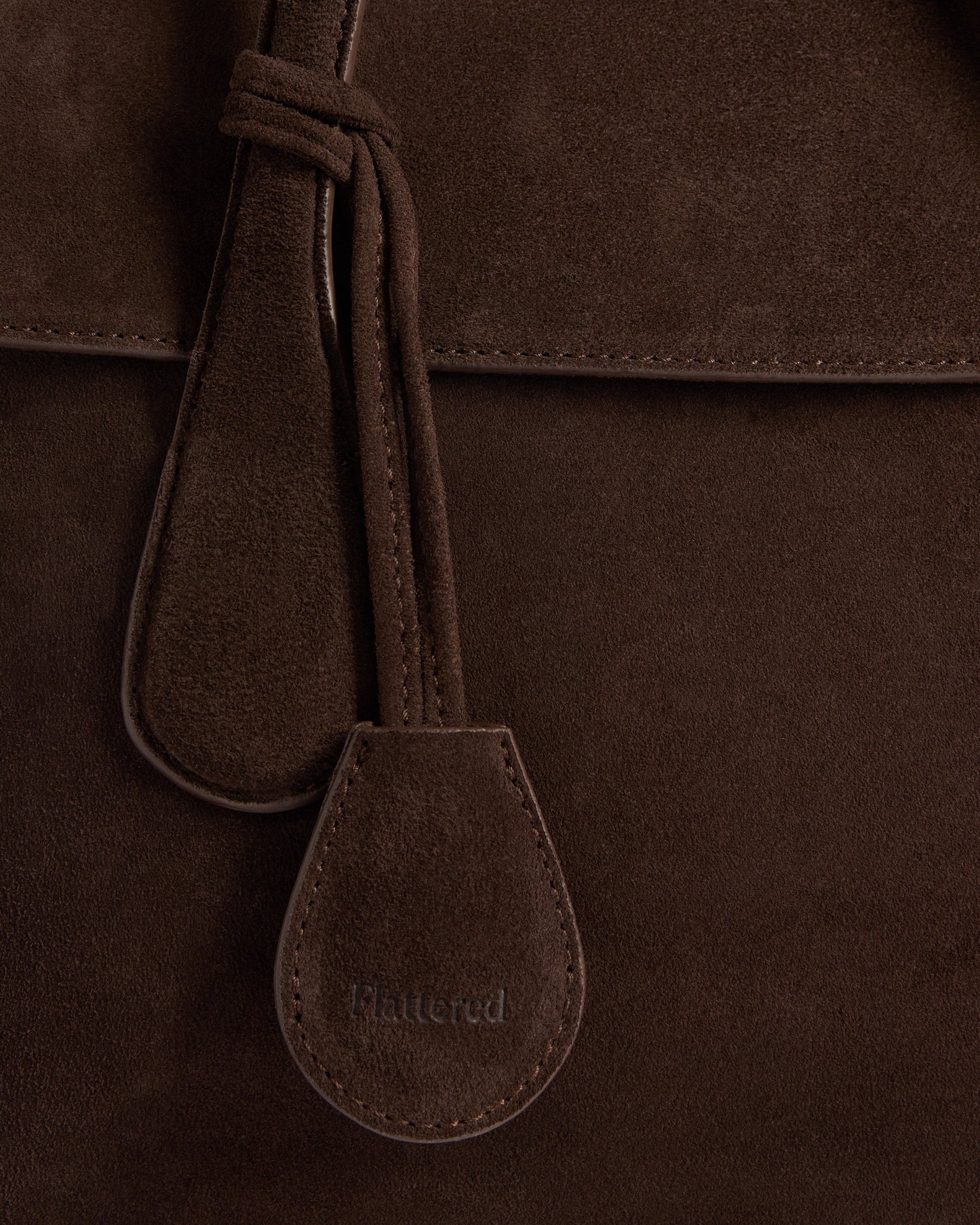 Lydia Tote Bag Suede Chocolate